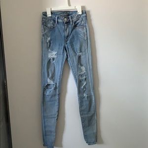 American Eagle Super Stretch Light Washed Jeans